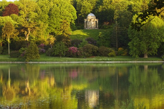 Temple of Apollo at Stourhead, Wiltshire, in May. ®National Trust Images/Clive Nichols