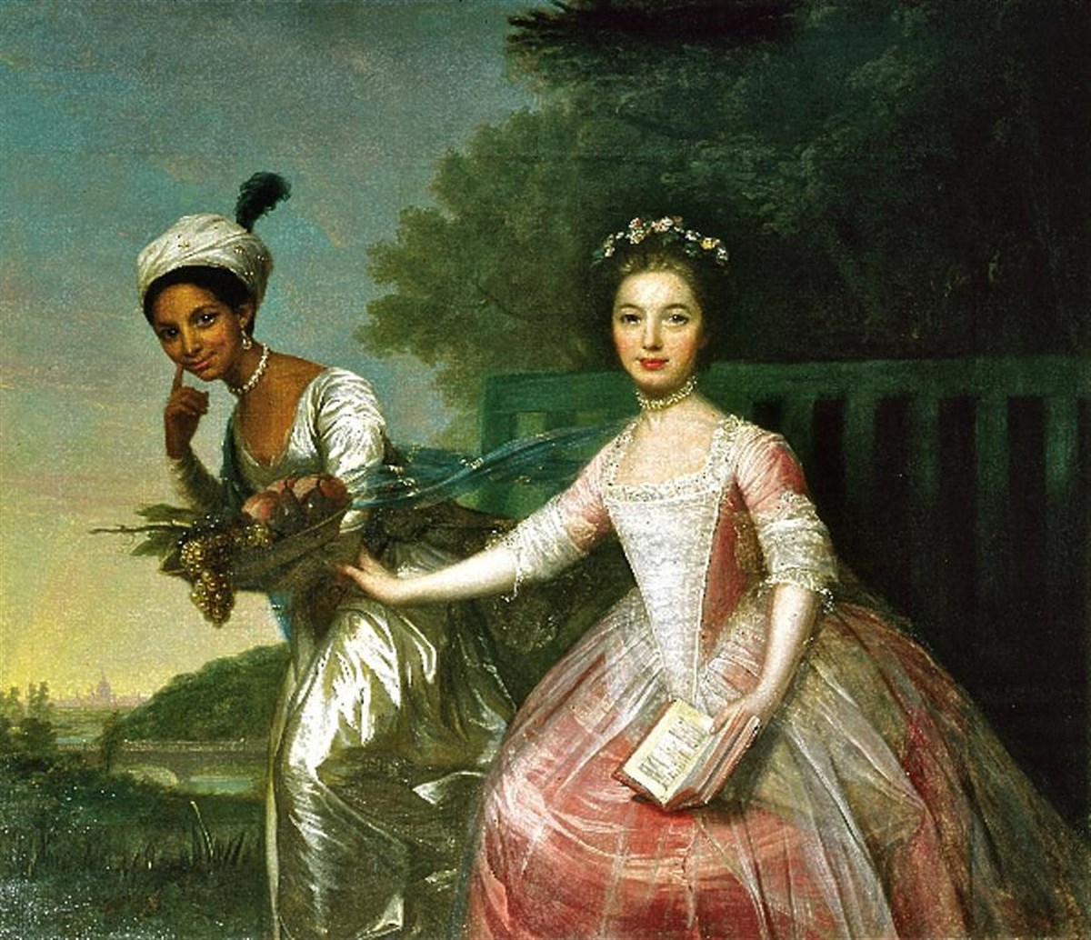 Zoffany painting of Dido Bell and Elizabeth Murray
