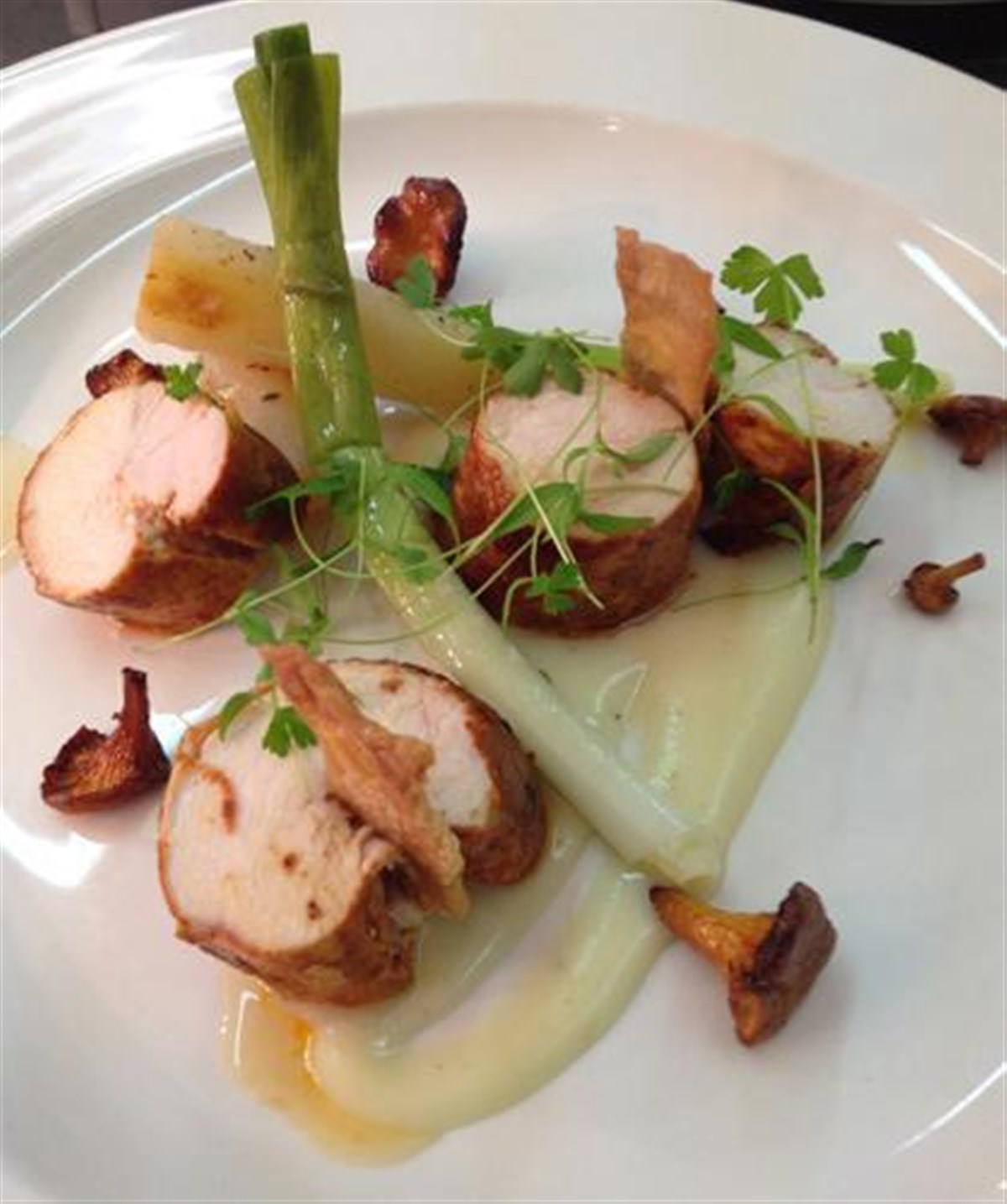 A delicious smoked chicken main course