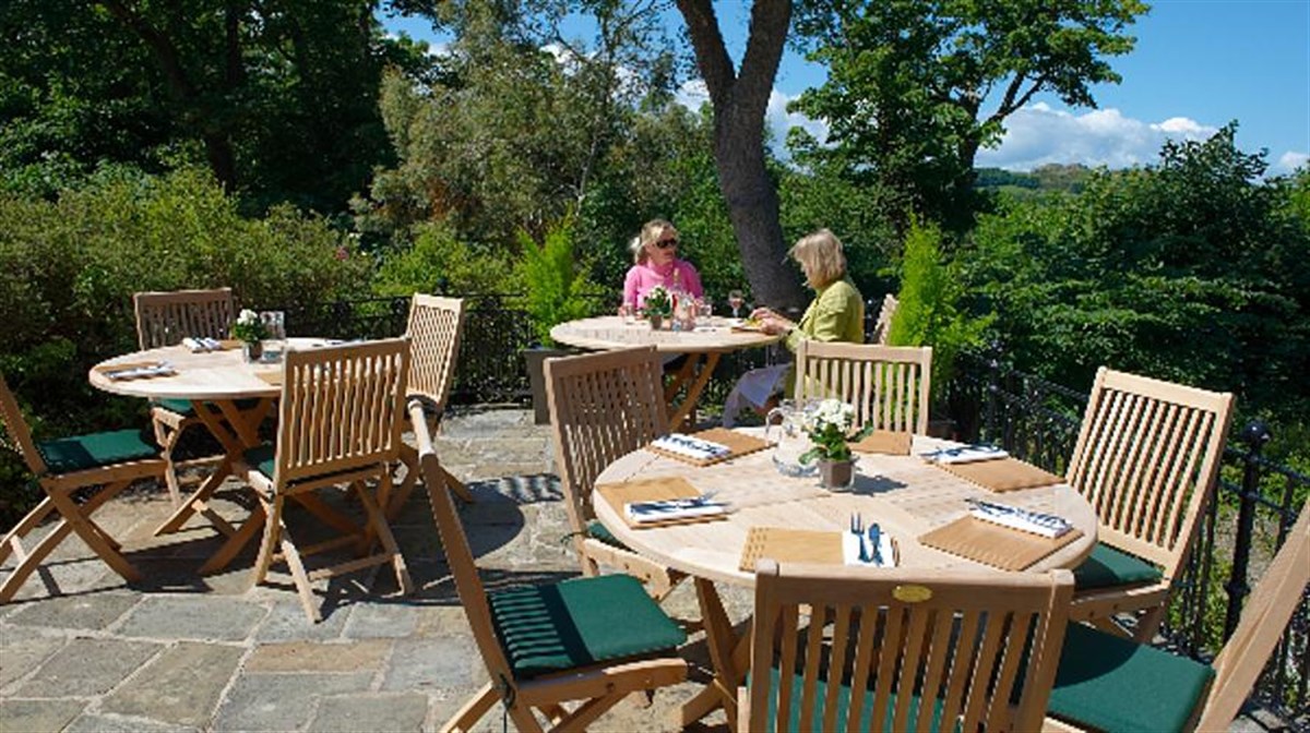 The Terrace in summer for al fresco dining