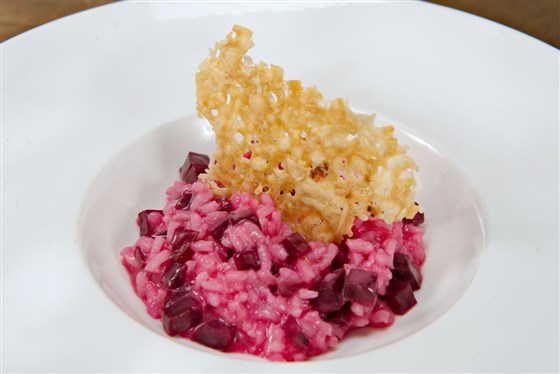 Beetroot and Lavender Risotto