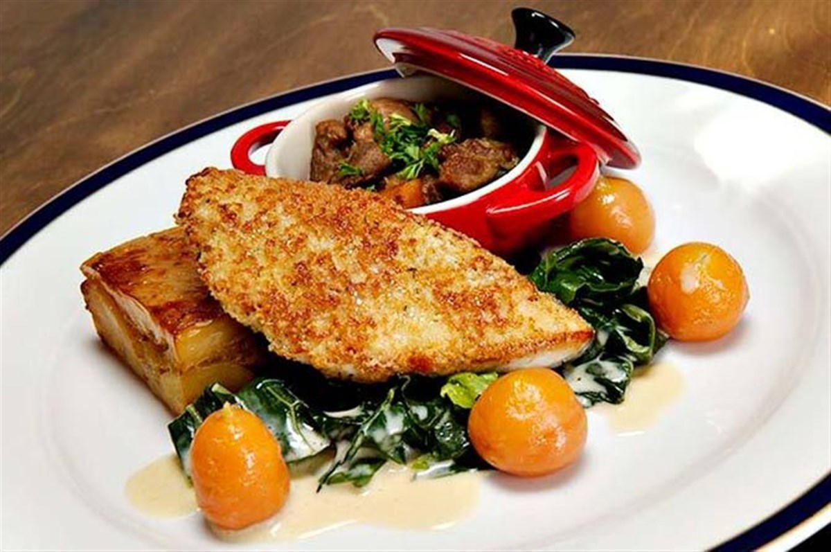 Escalope of Turkey with a sage crust