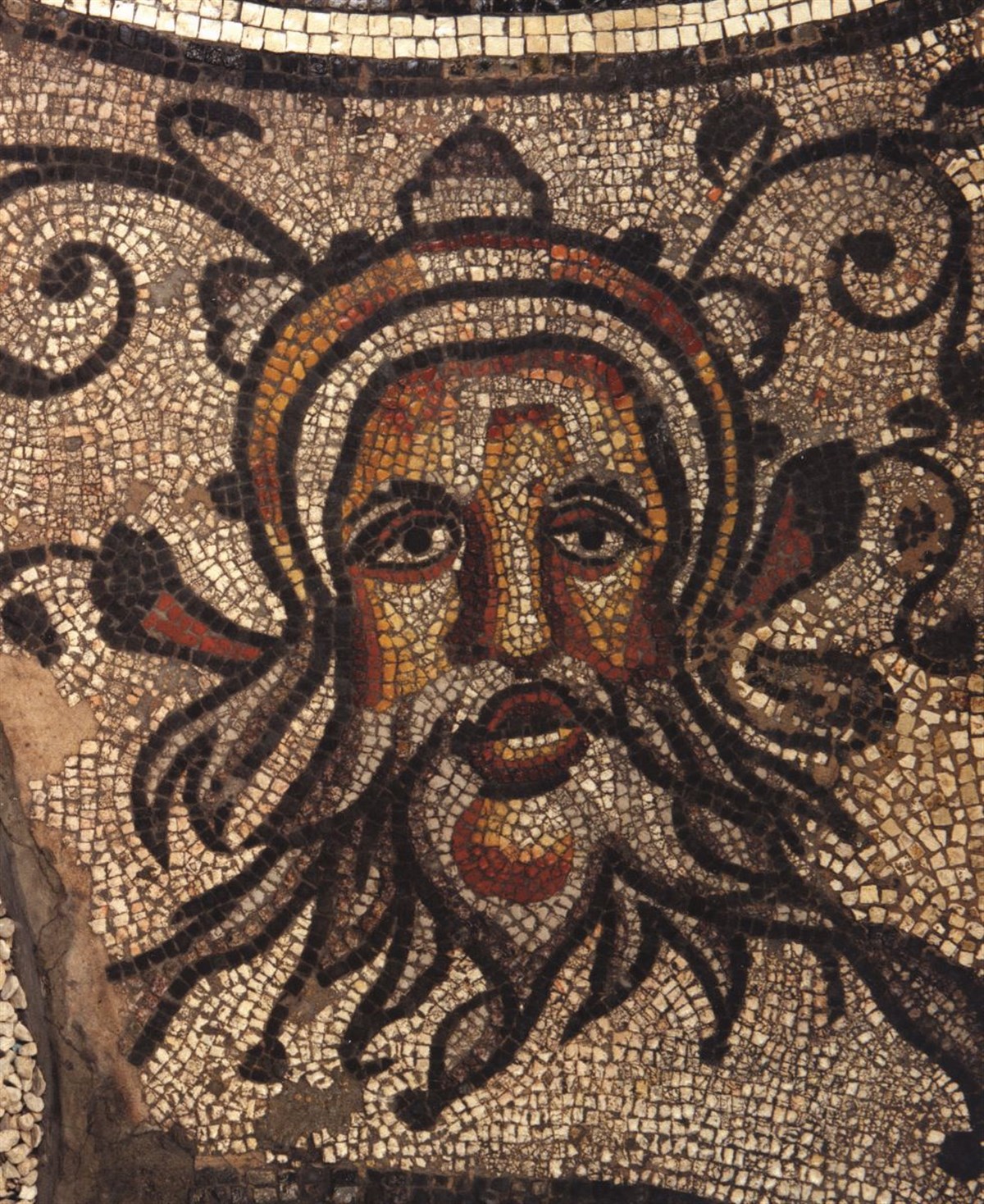 Sea-god from the Hunting Dogs mosaic