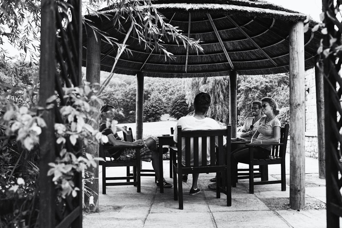 Thatched gazebos