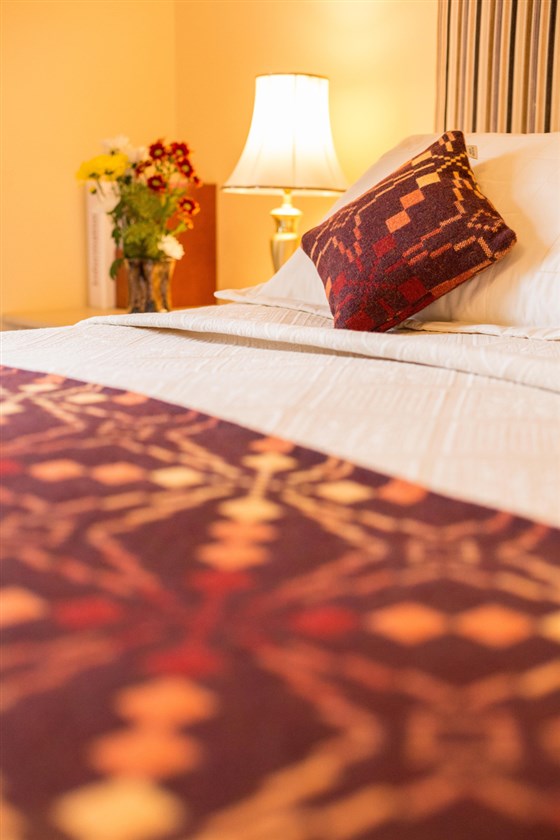 The bed in Preseli bedroom