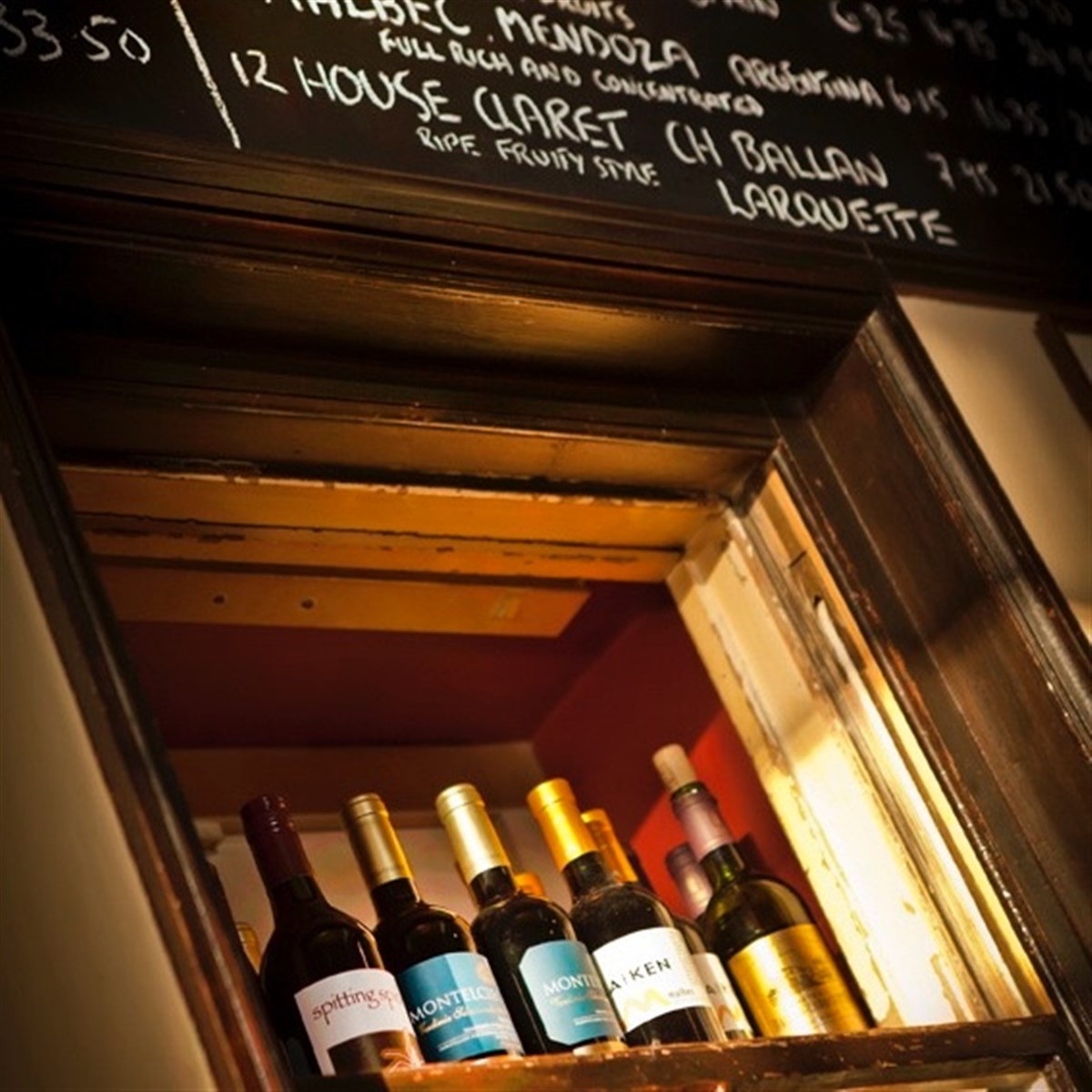 Extensive wine list