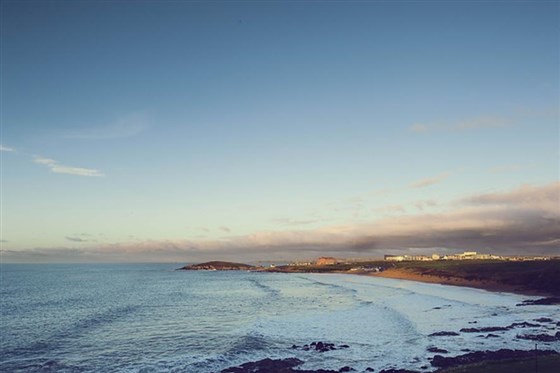 View from Fistral Beach Hotel