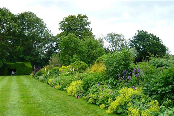 beside the main lawn