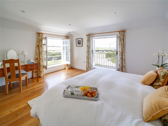 Bedroom 1 (Savoir beds, sea & valley views).