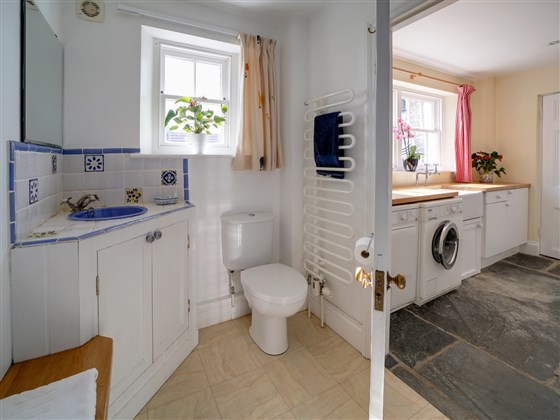 Bathroom 5 with steam shower for 2 & Laundry room  with Miele equipment.