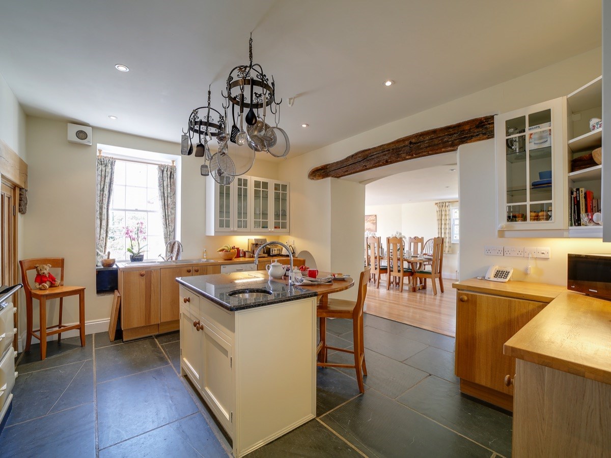 Kitchen. Open plan to Dining room. 