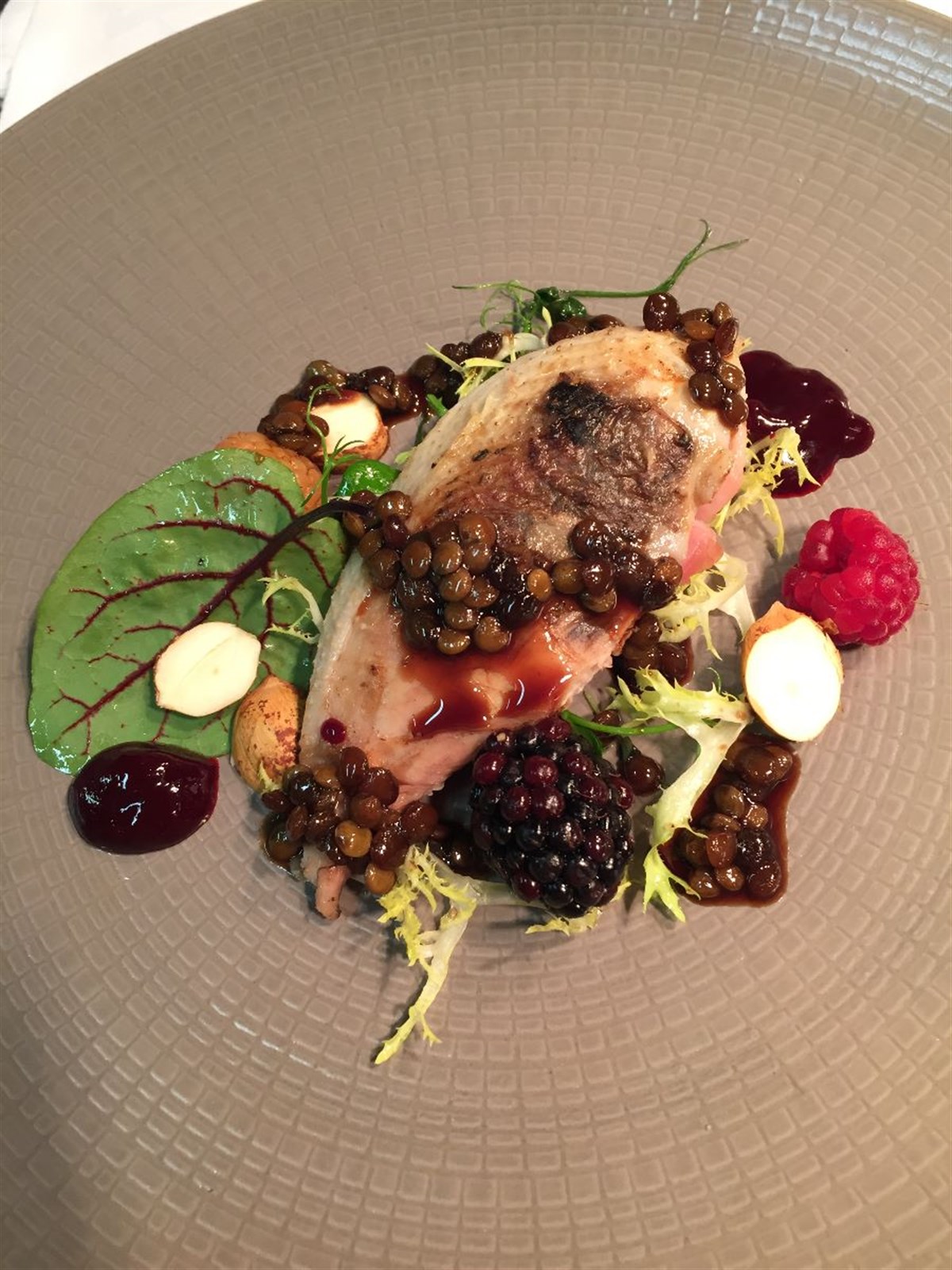 Partridge with Blackberries
