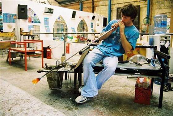 Traditional glassblowing techniques