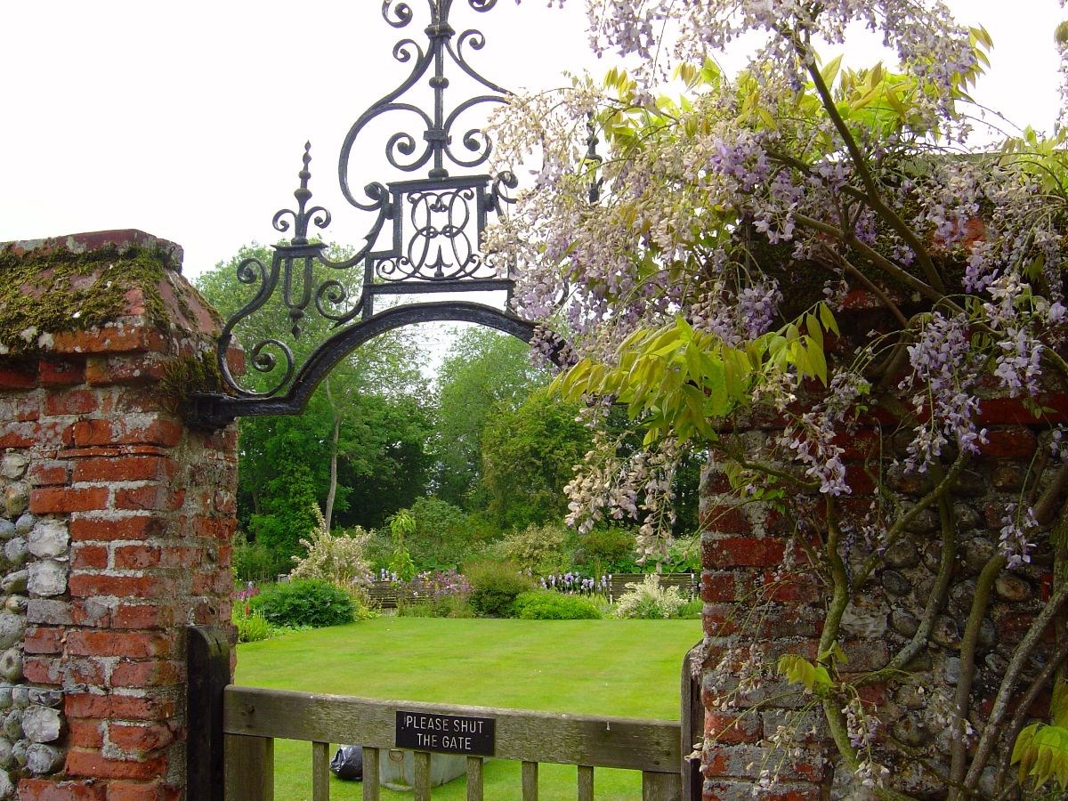 Ancient arch looking into the west lawn
