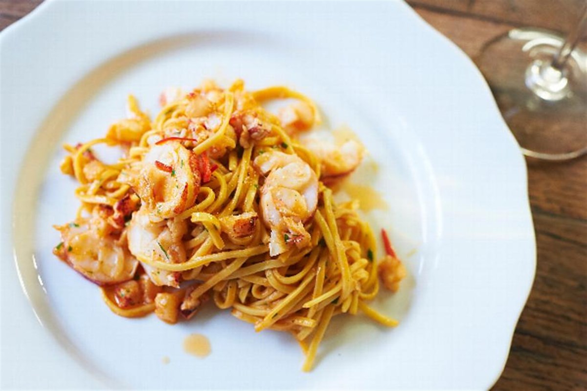 Spaghetti with Isle of Wight lobster