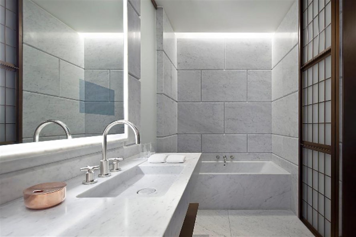 Hotel Cafe Royal - Bagno in marmo di Carrara