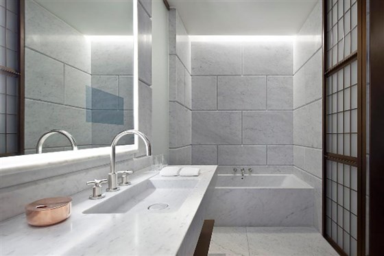 Hotel Cafe Royal - Bagno in marmo di Carrara