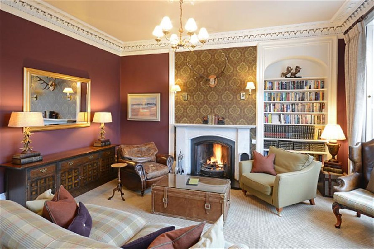 Log fires in the lounge at Knockendarroch