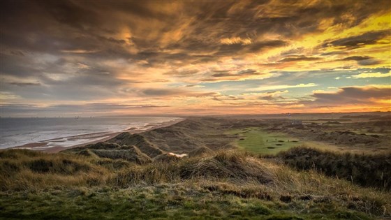 Trump International Golf Links, Scotland at Sunset