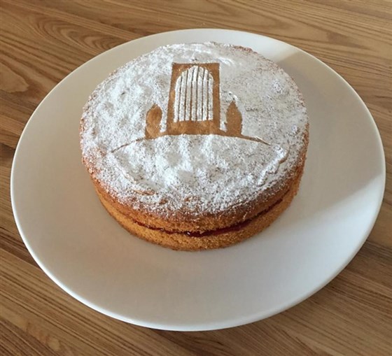 Victoria sponge cake for afternoon tea