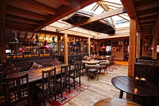 Cosy gastropub interior