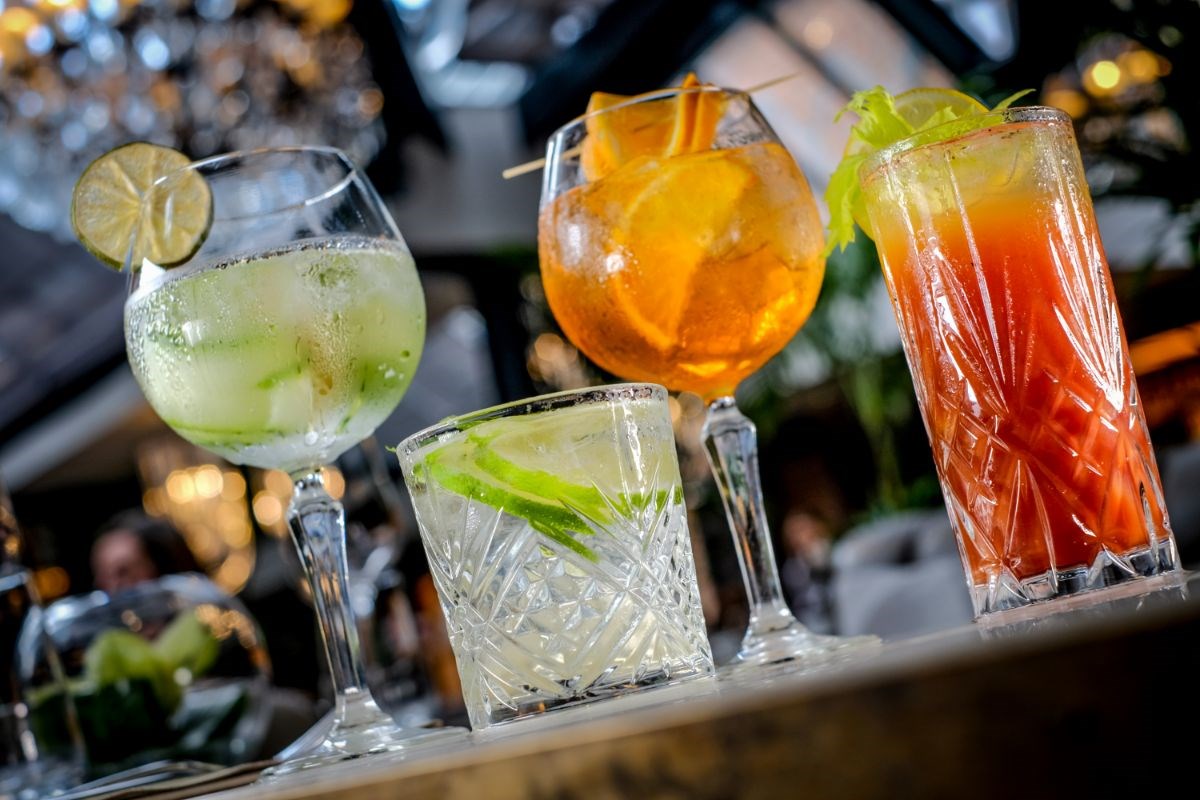 Palm Court cocktails