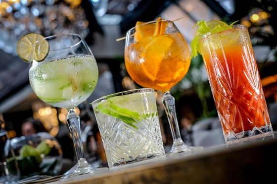 Palm Court cocktails