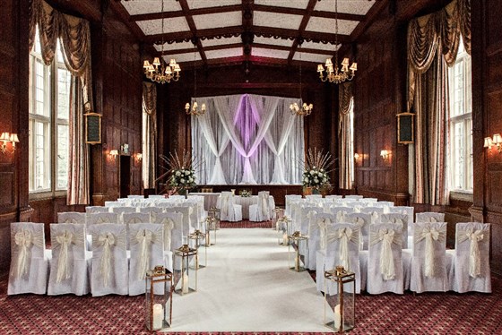 The Tylney Suite dressed for ceremonies 