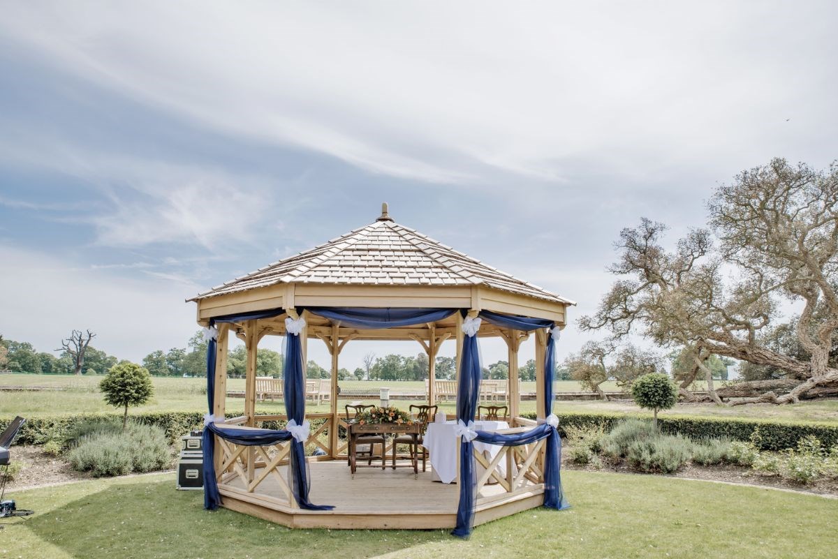 Gazebo and land 