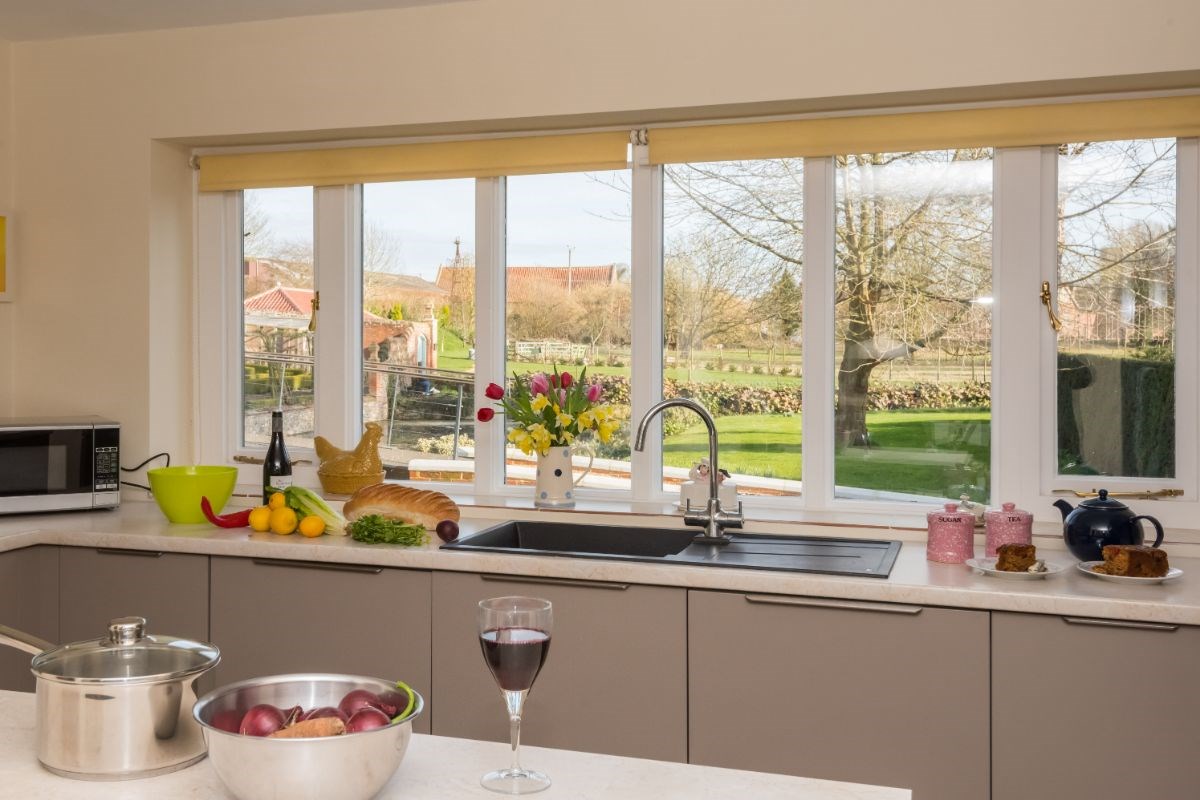 The modern John Lewis kitchen with views to the Gardens