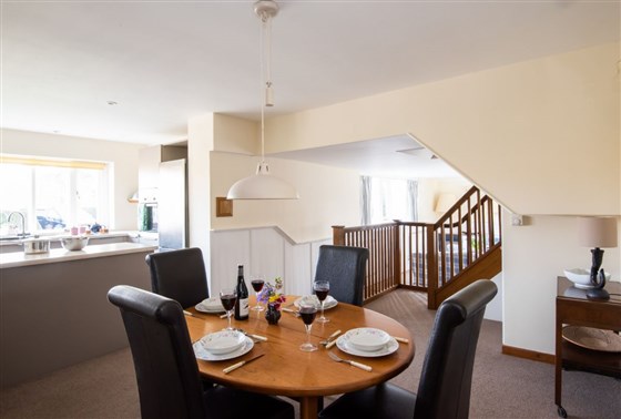 Dining area next to the kitchen