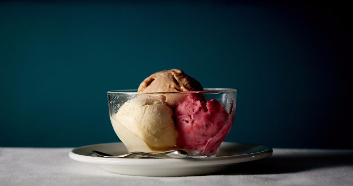 A selection of homemade ice creams