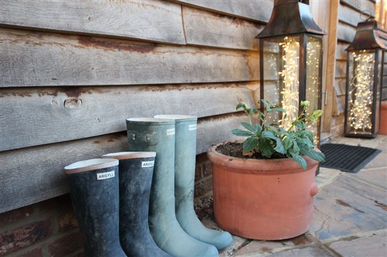 Country walks are recommended - wellies are available for wet days