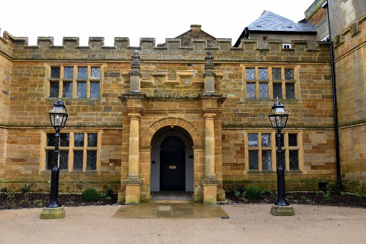 Main entrance to Delapré Abbey