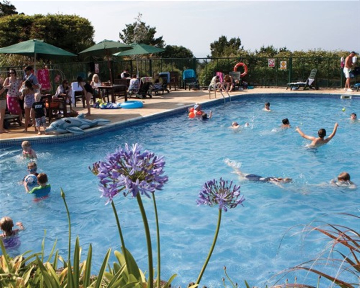 Outdoor heated pool