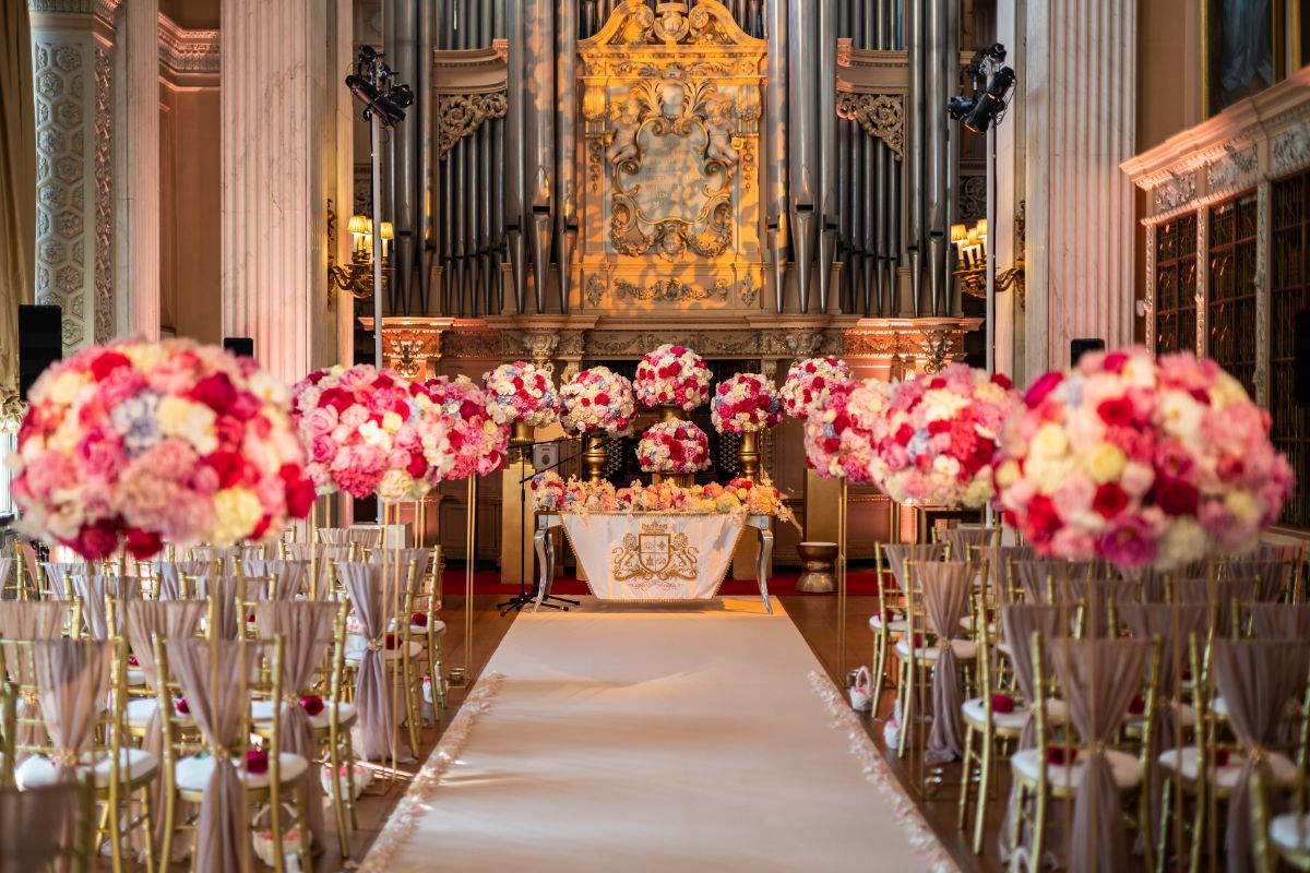 The Long Library- Weddings at Blenheim Palace