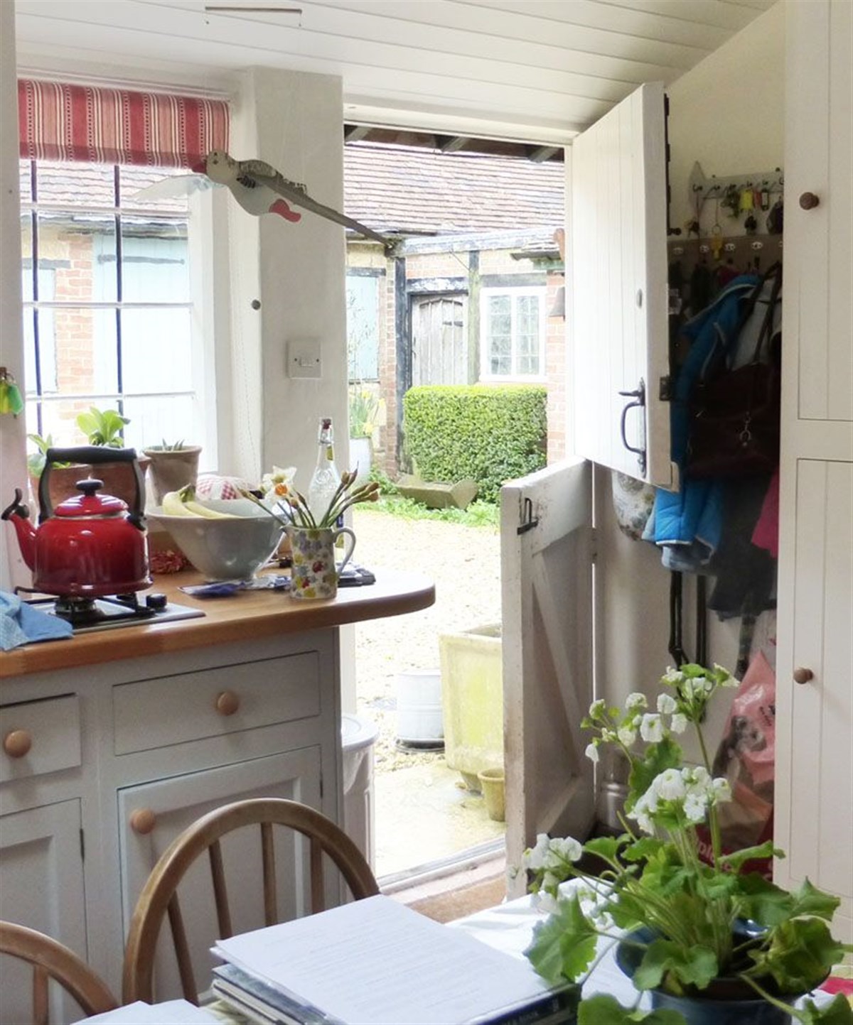 The back door