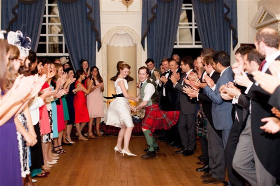Dancing on the sprung dance floor