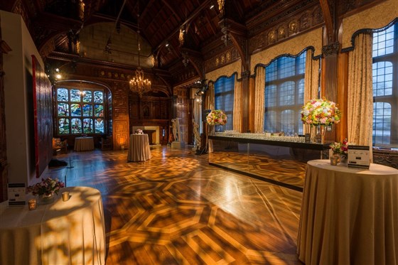 Great Hall reception set up 