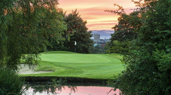 Water hazard and superb views