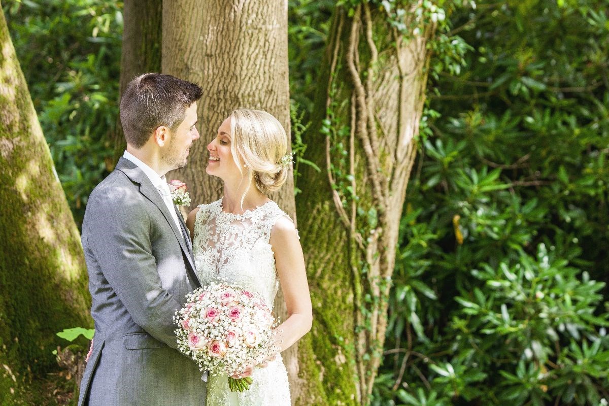 Bride & Groom in the Gardens