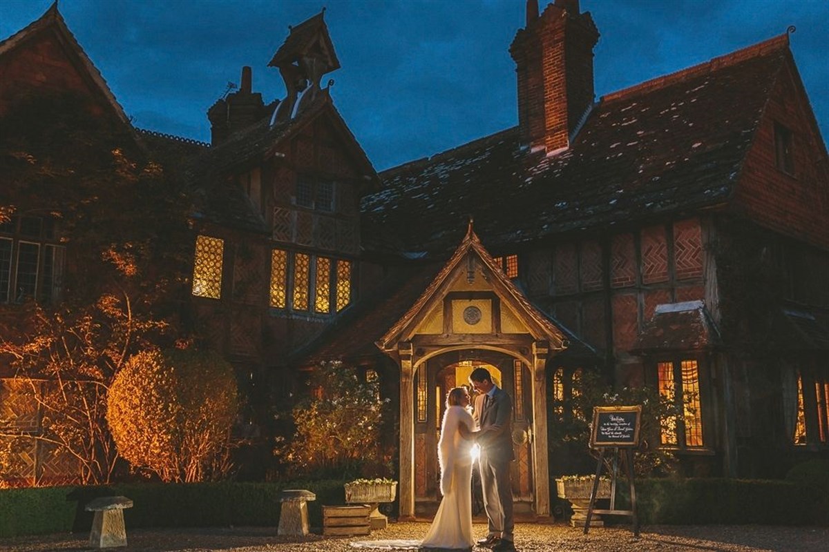 Langshott Manor at night