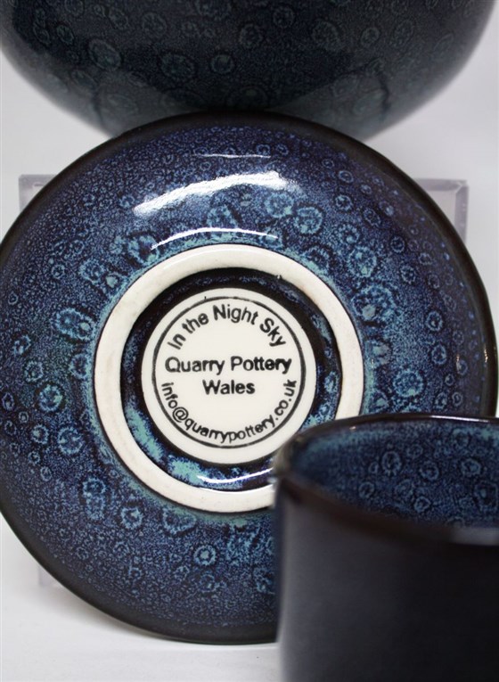 Hand thrown pottery made by the Quarry Pottery studio