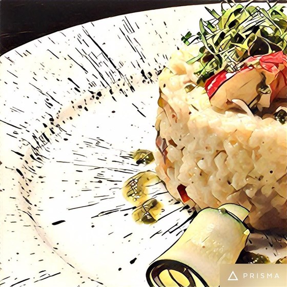 Risotto de cangrejo y langosta