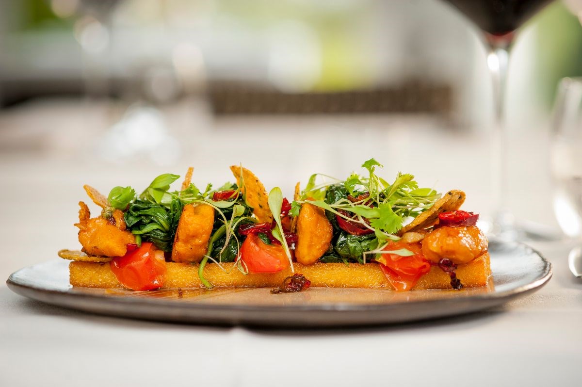 Polenta with sweet potato