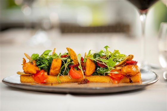 Polenta with sweet potato