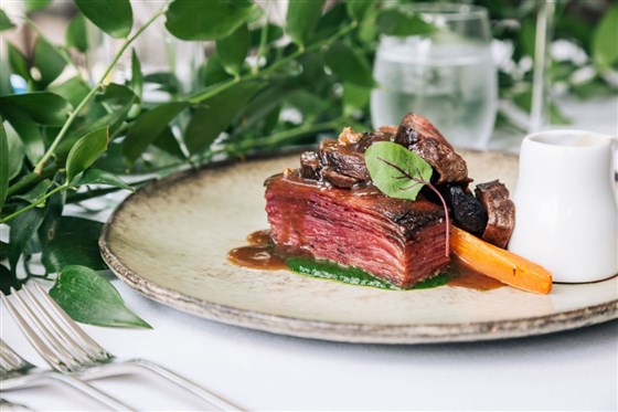 Dinefwr Venison with beetroot dauphinoise