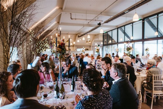 The dining space can comfortably seat 160 guests