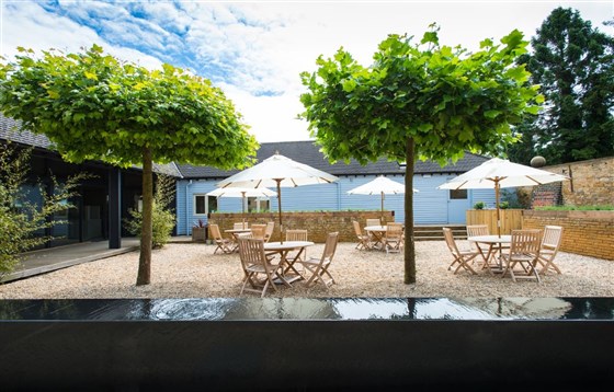 The courtyard garden is also licensed for civil ceremonies