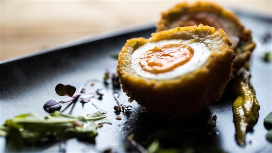 Smoked Haddock Scotch Egg starter